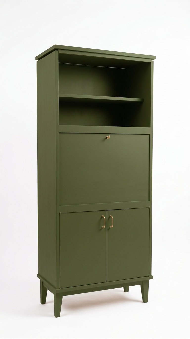 secrétaire-vintage-coloris-vert-matcha